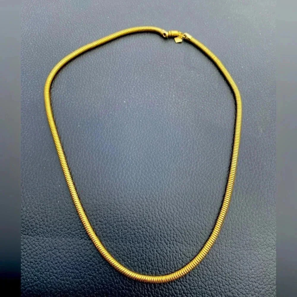 16” gold cord chain necklace Vintage 1950s​​